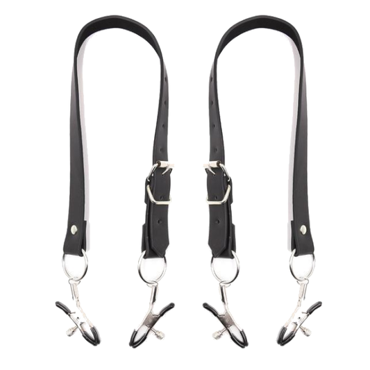 Genital Clamps Labia Spreader Clips Straps Bdsm Bondage Restraints Humiliation