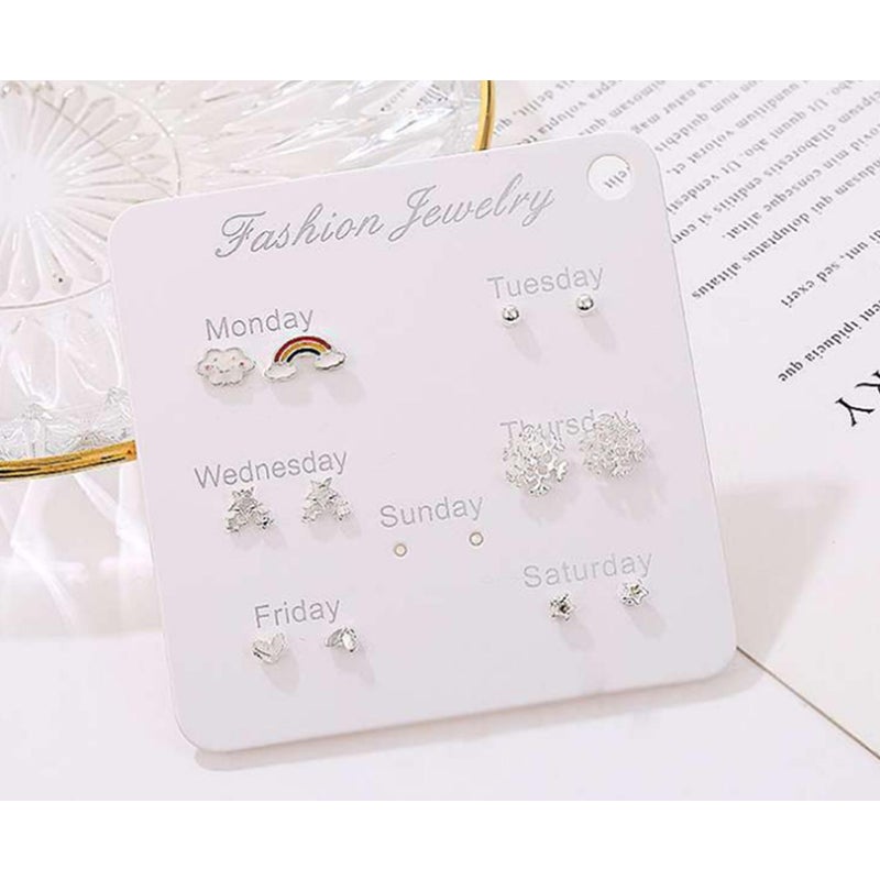 Veile Studios Girls'earrings Simple And Lovely Earrings Suit Personality Student 1