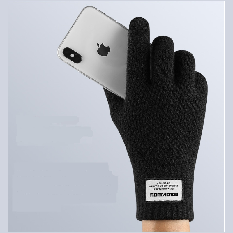 Women Men Knitted Touchscreen Winter Gloves