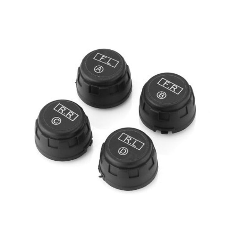 Car Tire Tyre Wheel Pressure Gauge Wireless Solar External Tester Black