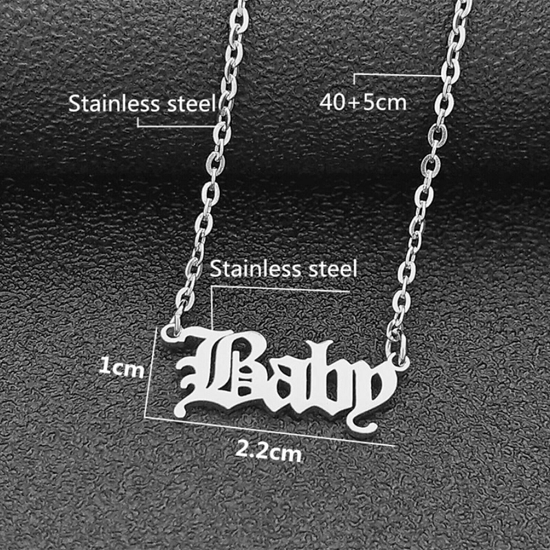 Veile Studios Baby Pendant Necklace Gift For Girlfriend Women Daughter Birthday Gold