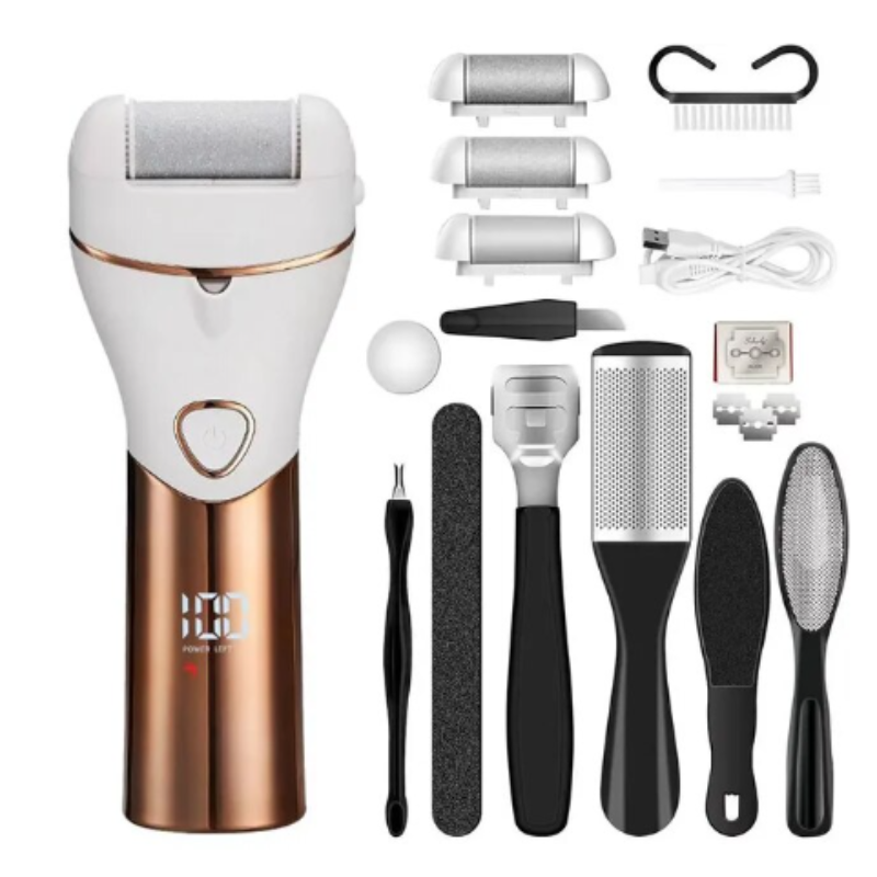 Professional Pedicure Electric Foot File Usb Rechargeable Digital Display 2-Speed Grinding Tool For Heel Callus Remover