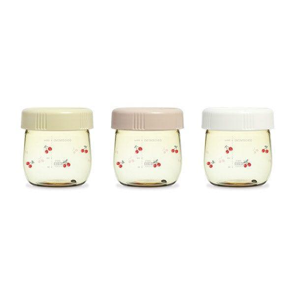 Baby Food Storage Jar Set 150Ml Cherrish Edition Microwave Safe
