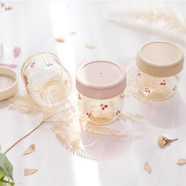 Baby Food Storage Jar Set 150Ml Cherrish Edition Microwave Safe