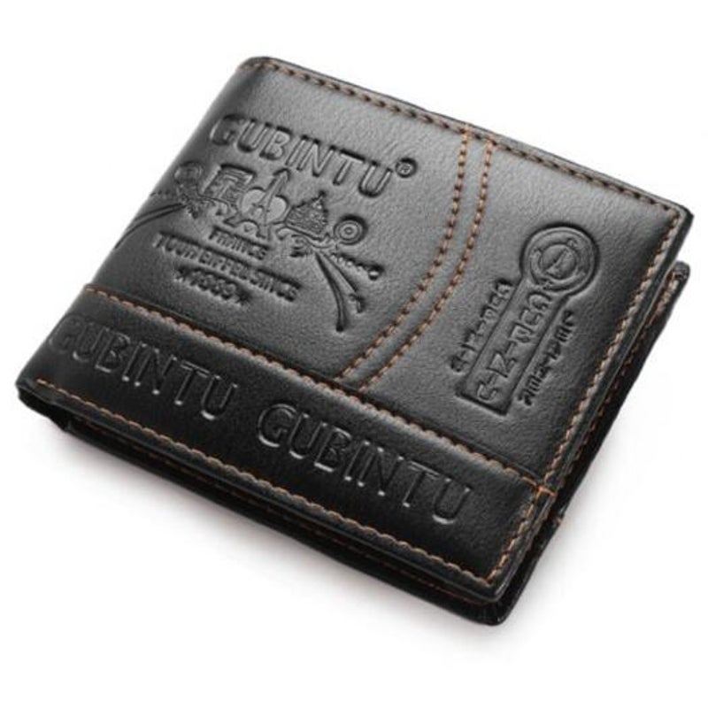 Fashion Ultra Thin Short Wallet Black