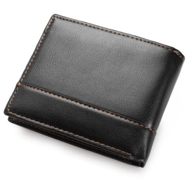 Fashion Ultra Thin Short Wallet Black