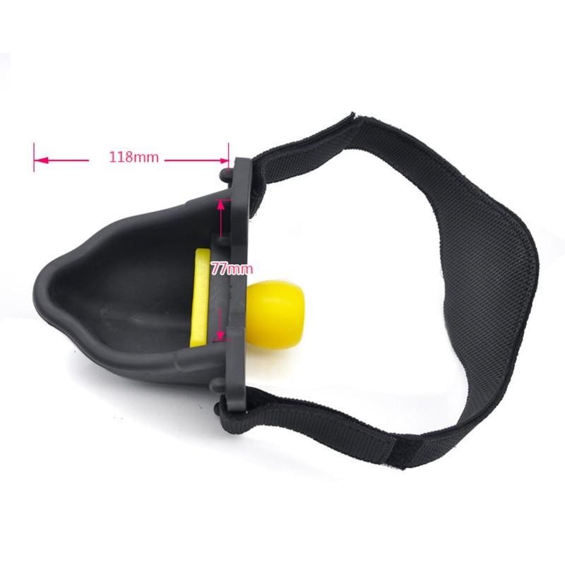 Silicone Urinal Mouth Gag Submissive Bondage Head Harness Bdsm Piss Fetish