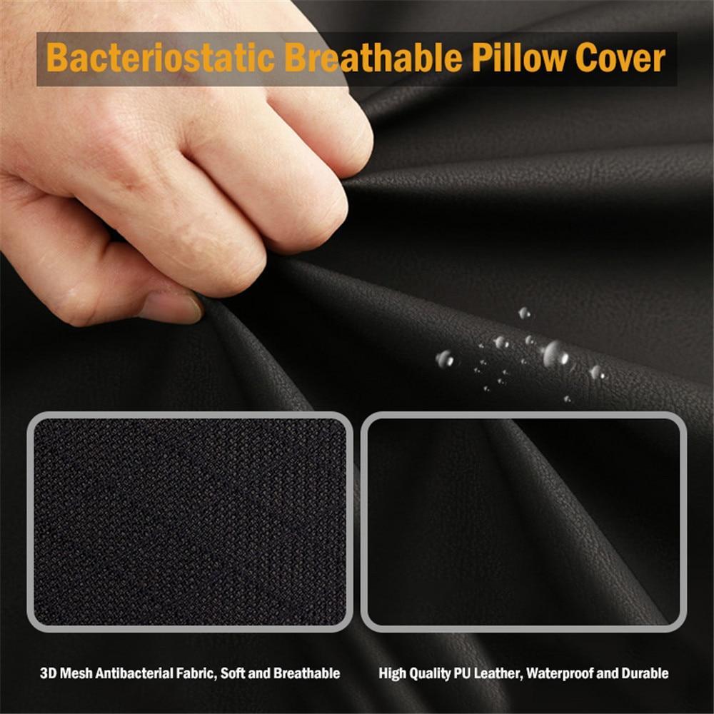 Black Car Neck Pillow 3D Memory Foam Head Rest Cushion Support