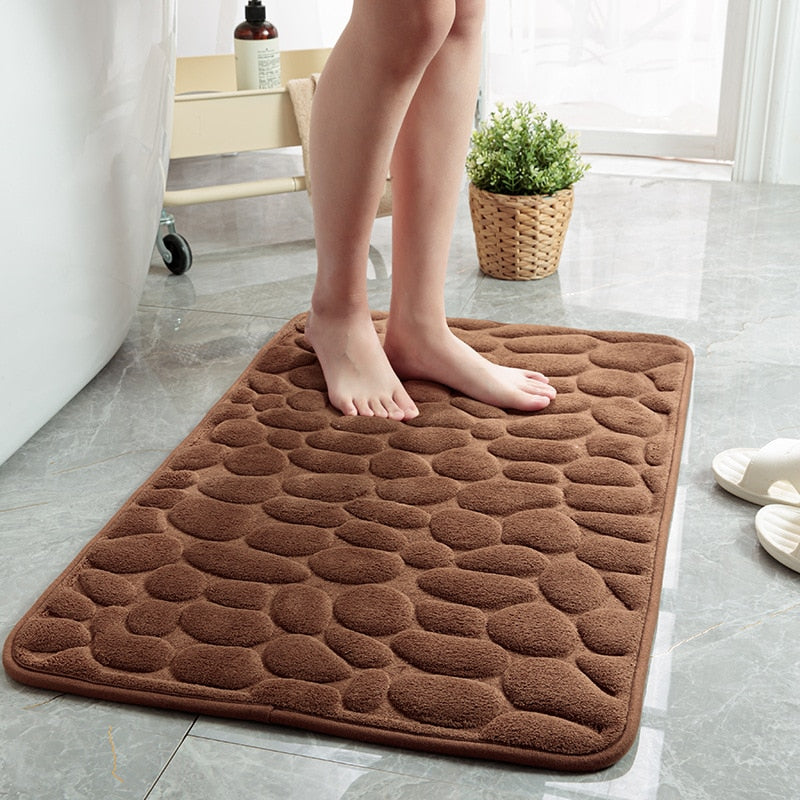 Comfortable Stone Design Rebound Memory Foam Bath Mat