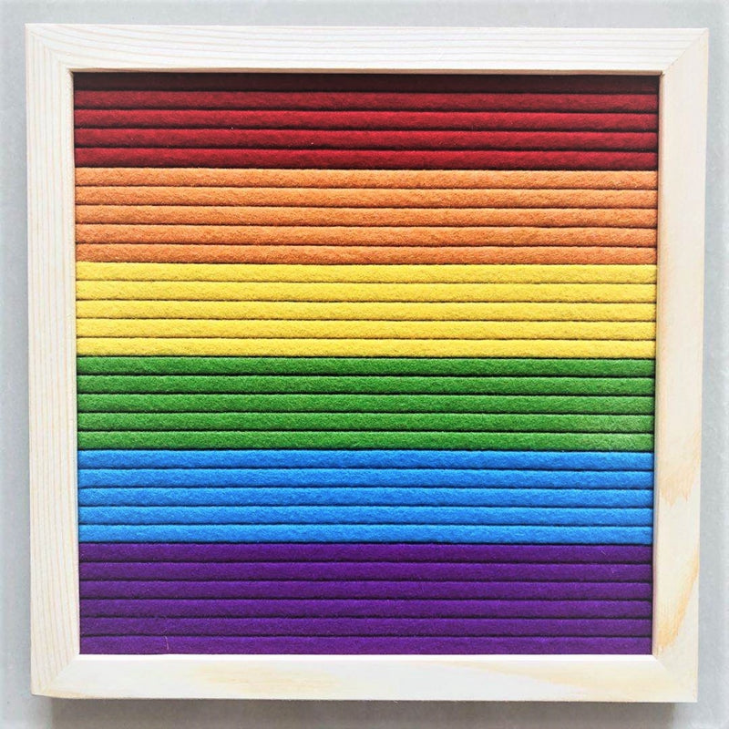 Felt Letterboard Wooden Frame Wall Message Cork Board Home Office Decor
