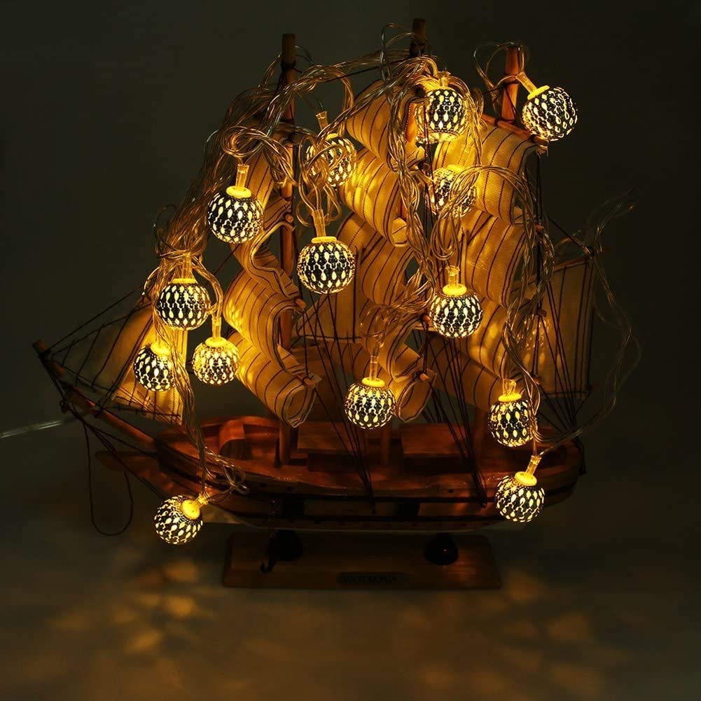 20 Led 3M Metal Ball String Lights Decorative Fairy
