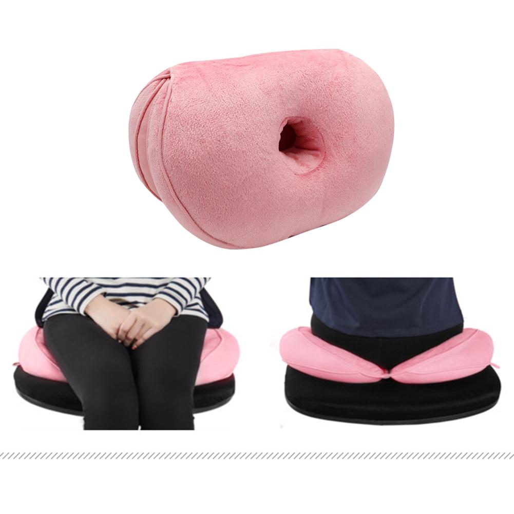 Dual Comfort Memory Foam Orthopedic Posture Correcting Pelvis Hip Lift Sitting Seat Cushion