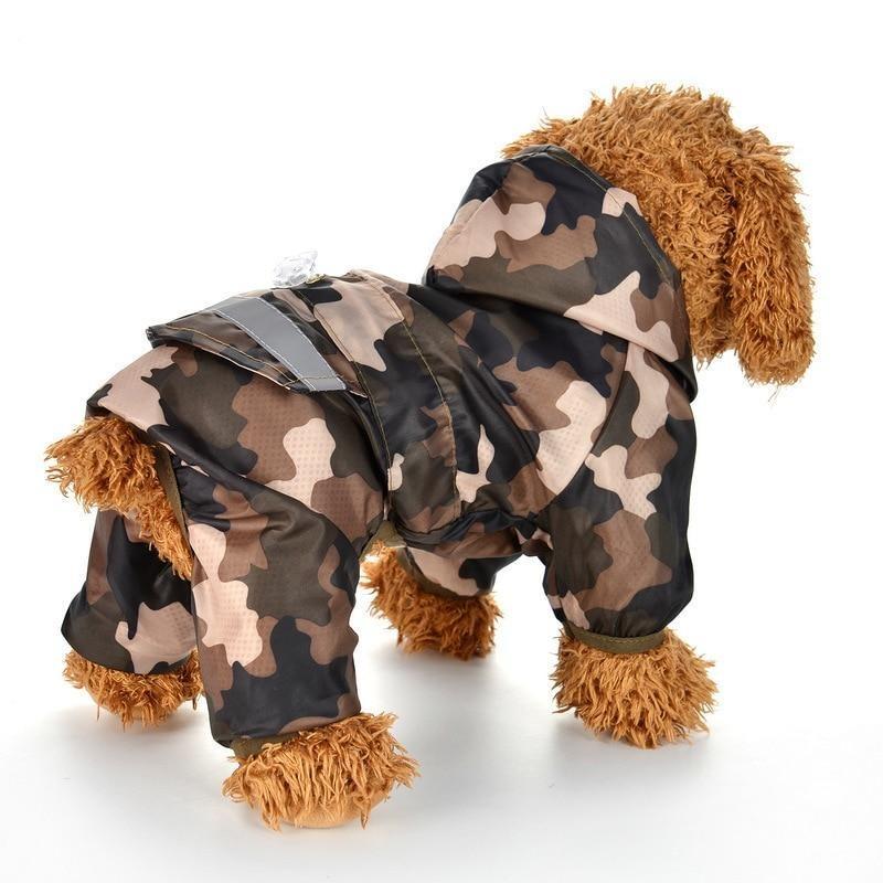 Reflective Dog Raincoat With Hood