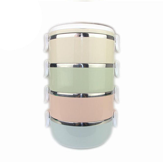 2/3/4 Layers Stainless Steel Thermal Lunch Boxes Portable Food Container
