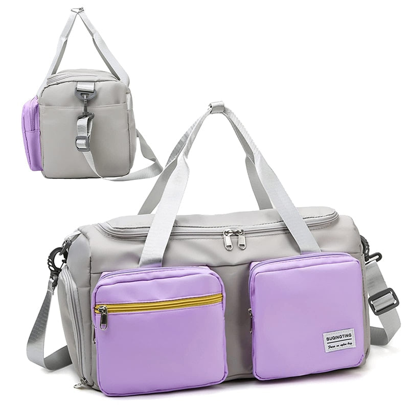 Sports Fitness Gym Bag Shoes Compartment Duffle Bags