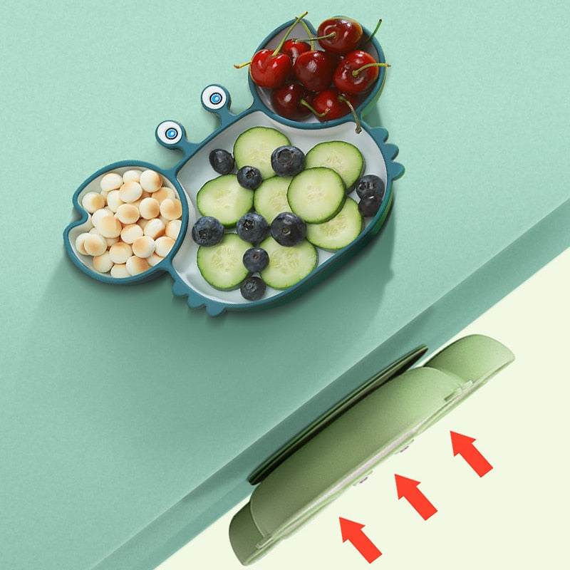 Non-Slip Suction Silicone Baby Bowls Plates Bento Tableware