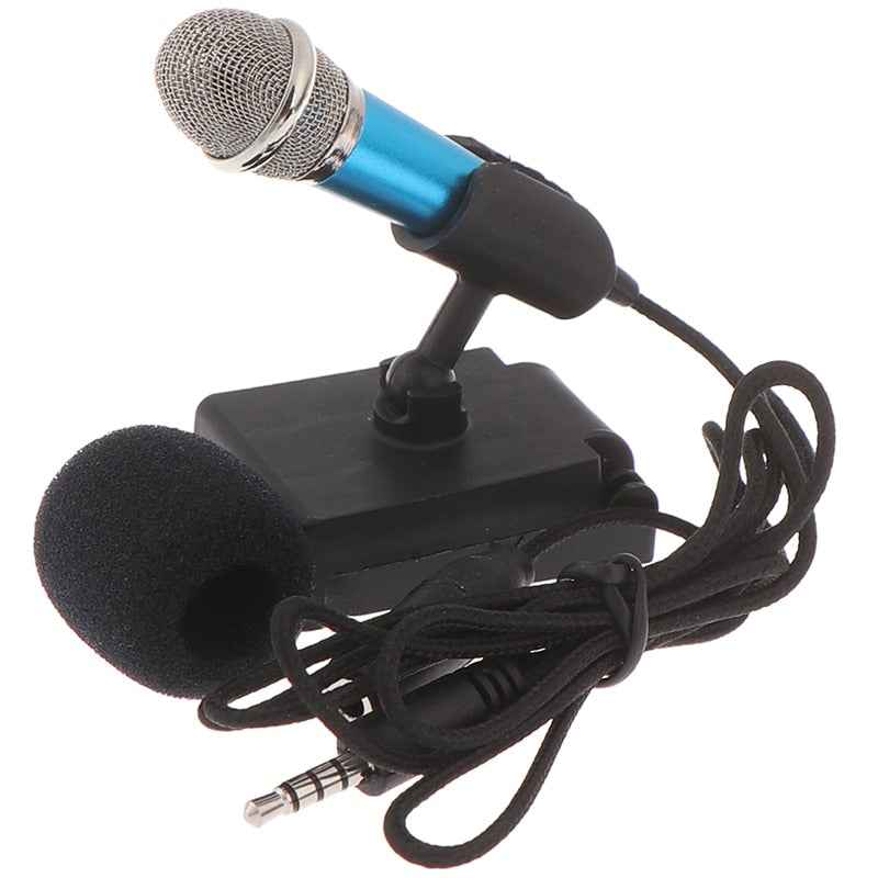 3.5Mm Stereo Studio Karaoke Mini Microphone For Pc Mobile Phone