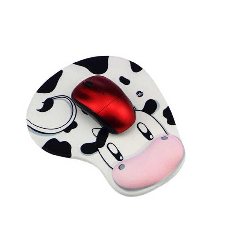 Cartoon Cow Ergonomic Wrist Rest Mouse Pad