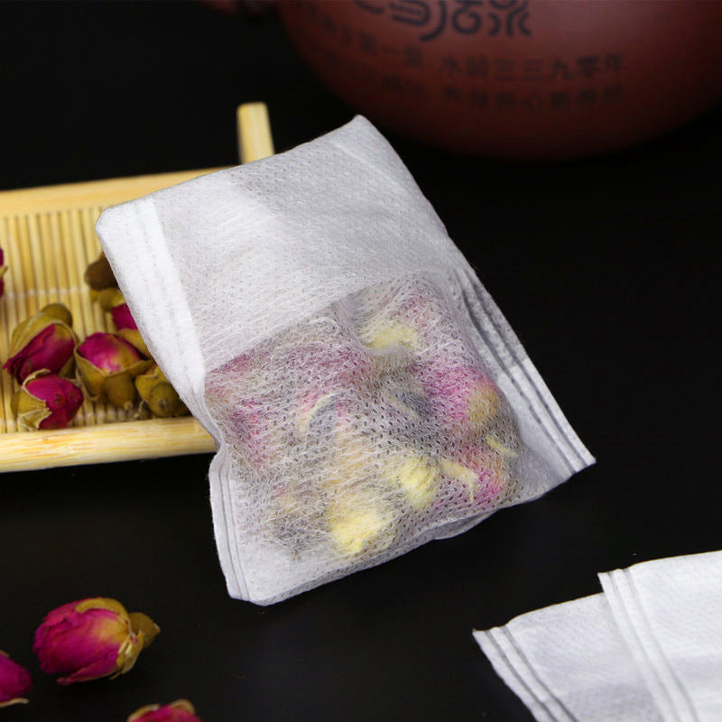 100Pcs Tea Bags Non-Woven Fabric Filter For Spice Infuser With String Heal Seal Disposable Teabags Empty