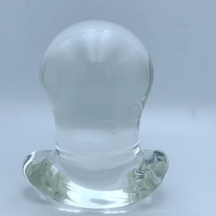 60Mm Large Crystal Anal Ball Dilator Butt Plug Glass Dildo