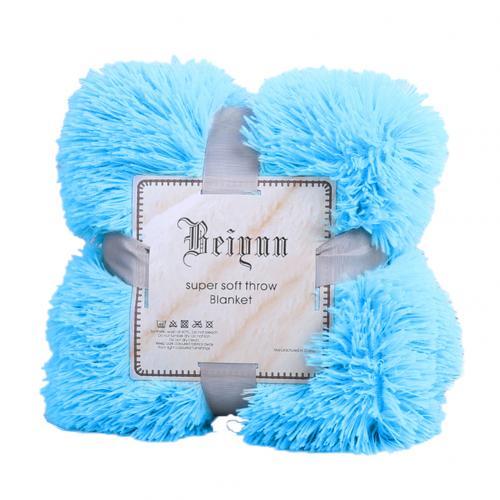 80X120cm Soft Warm Fluffy Shaggy Children's Throw Blanket Snuggle Rug