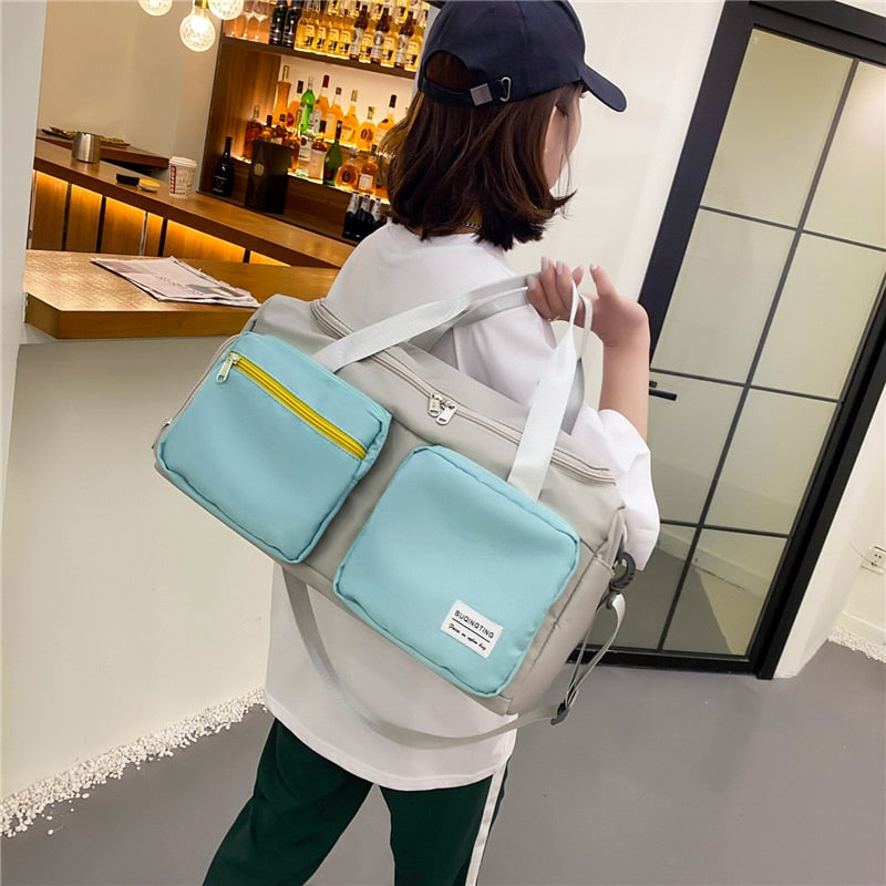 Sports Fitness Gym Bag Shoes Compartment Duffle Bags