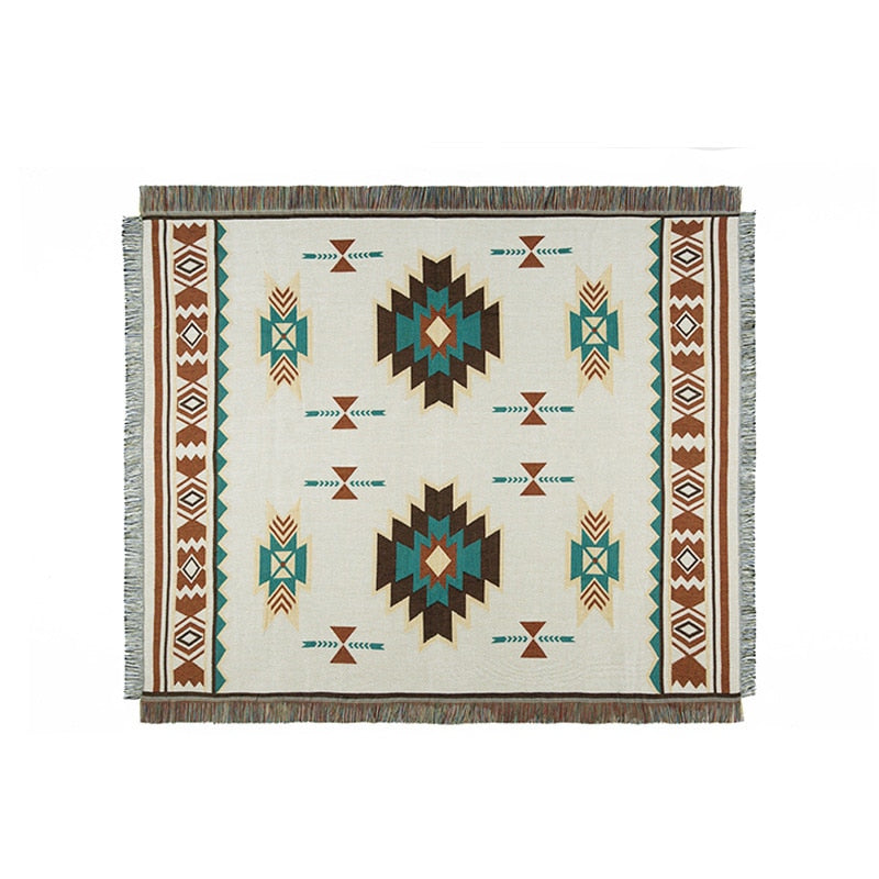 Boho Tribal Throw Blankets Picnic Rugs Bedroom Decor