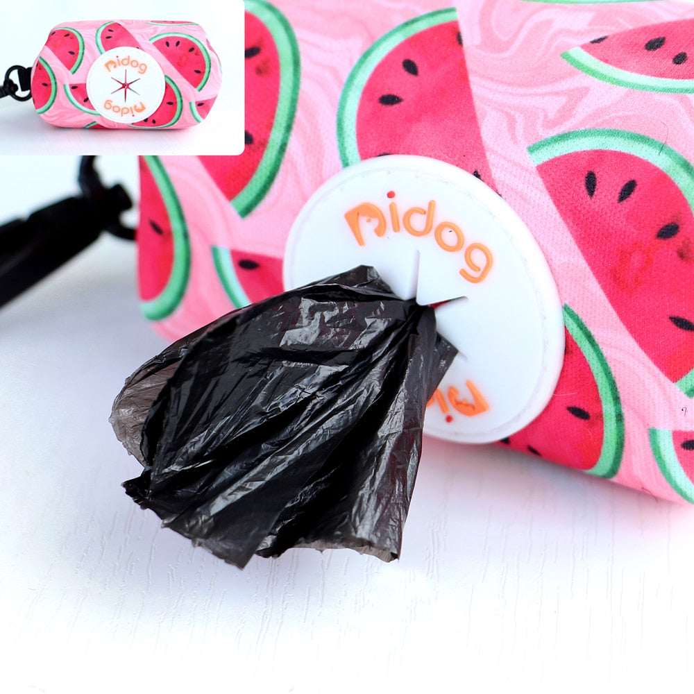 Colourful Printed Dog Poop Bag Holder Waste Bags Dispenser