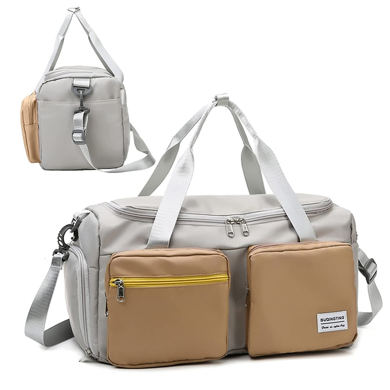 Sports Fitness Gym Bag Shoes Compartment Duffle Bags