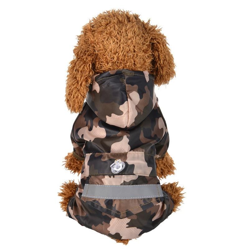 Reflective Dog Raincoat With Hood