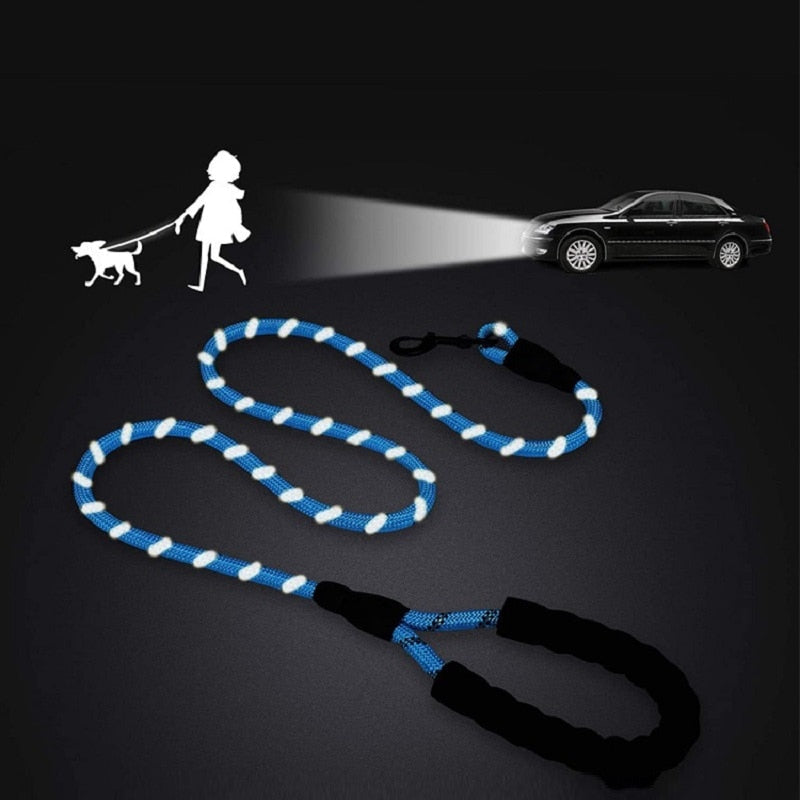 150/200/300Cm Strong Dog Leash Pet Leashes Reflective For Big Small Medium Large Drag Pull Tow Golden Retriever