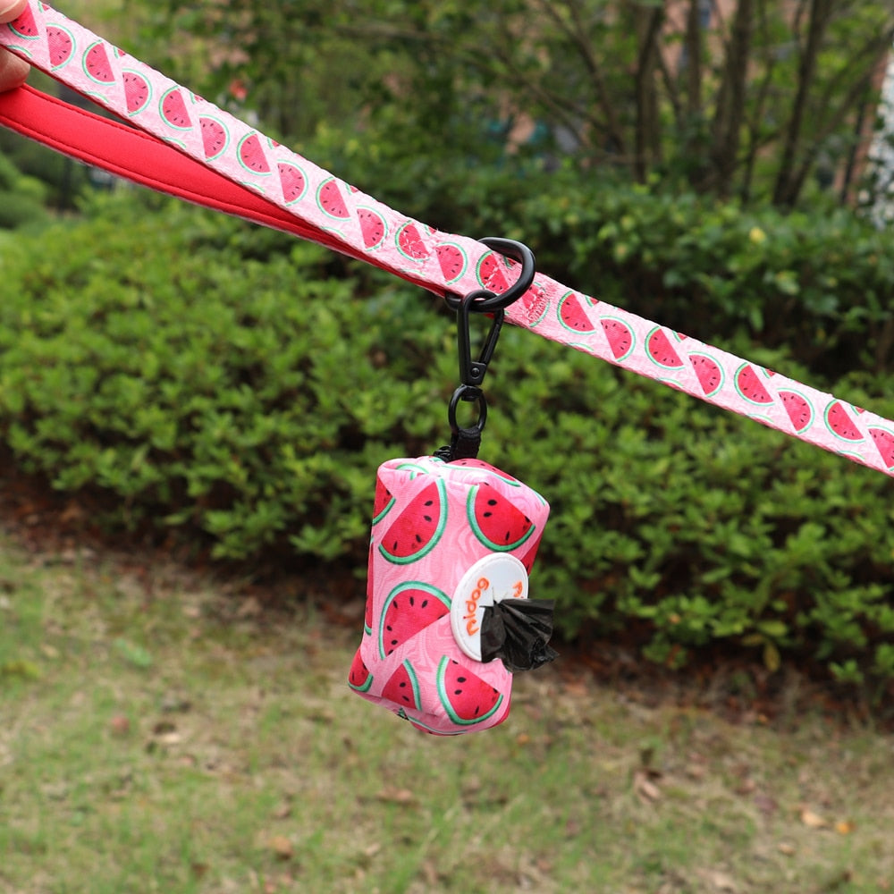 Colourful Printed Dog Poop Bag Holder Waste Bags Dispenser