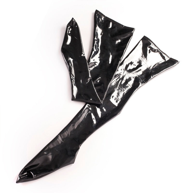 Sexy Wetlook Thigh High Over The Knee Faux Latex Stockings