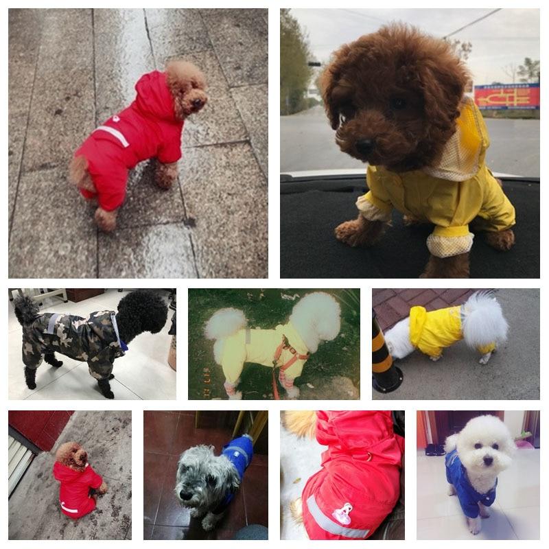 Reflective Dog Raincoat With Hood