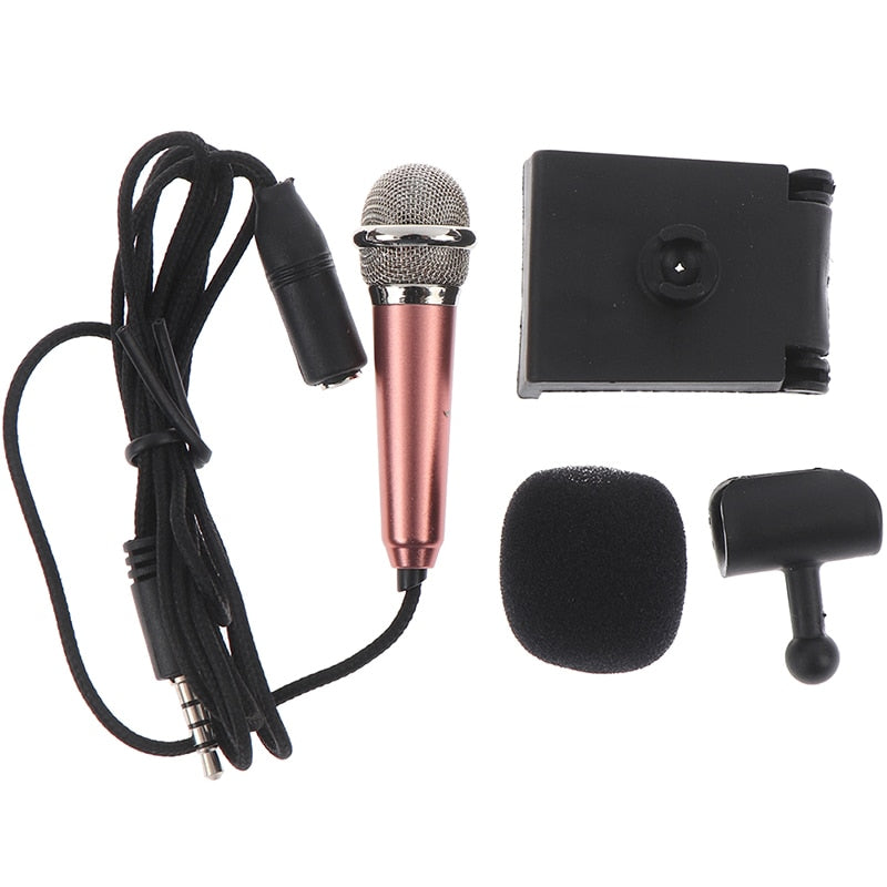 3.5Mm Stereo Studio Karaoke Mini Microphone For Pc Mobile Phone