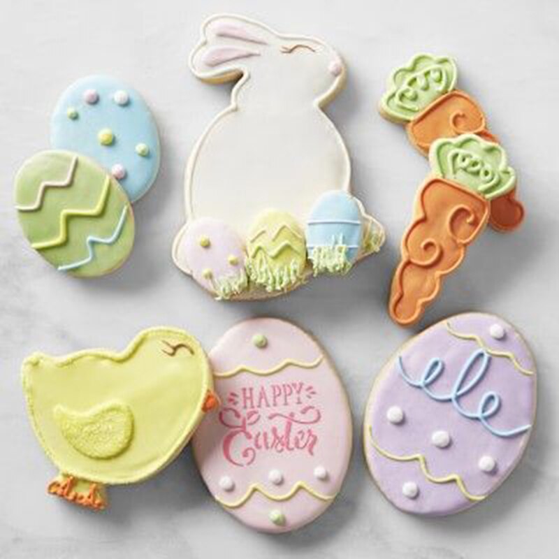 Easter Cookie Cutter Fondant Baking Mold Set