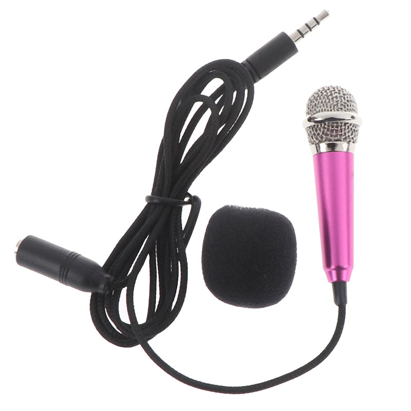 3.5Mm Stereo Studio Karaoke Mini Microphone For Pc Mobile Phone