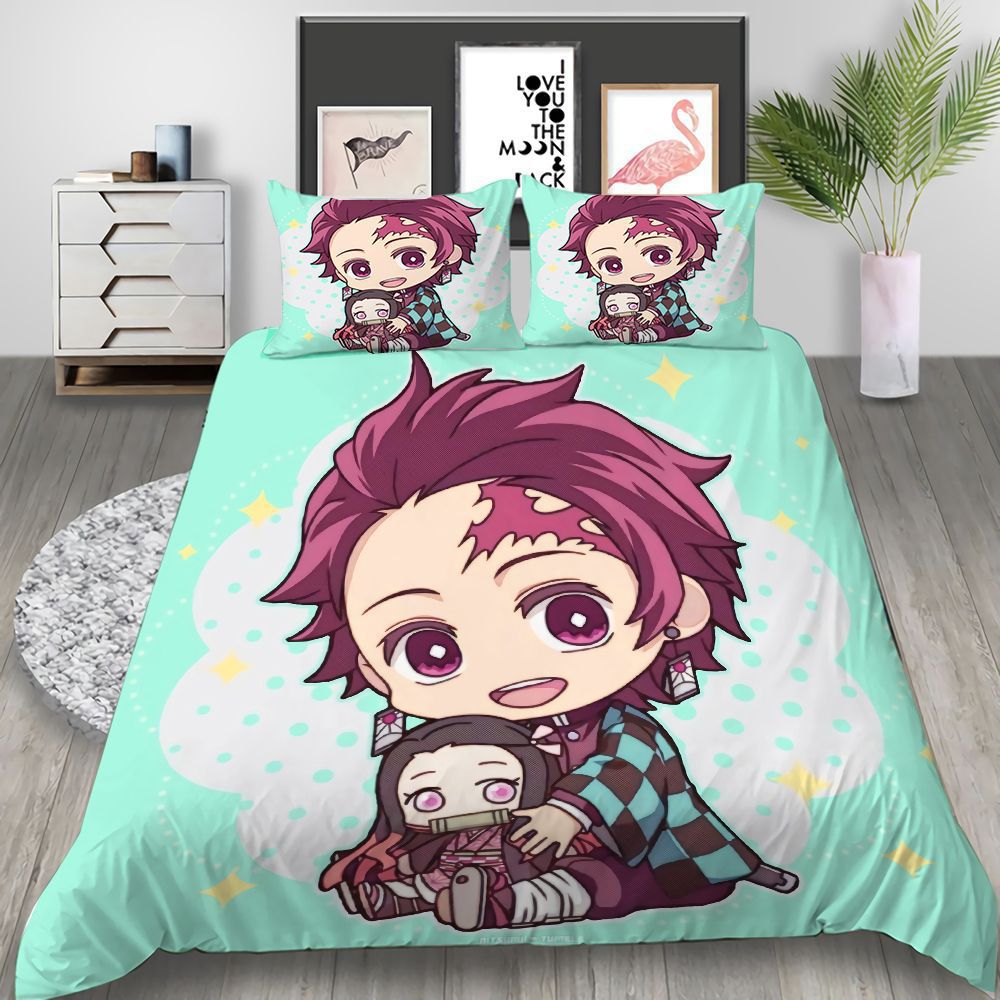 3D Printed Demon Slayer Anime Duvet Quilt Covers