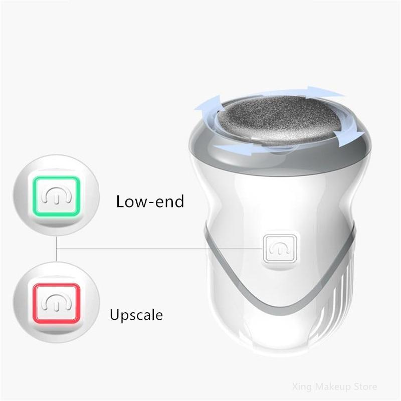 Usb Rechargeable Foot Massager Dry Heel Callus Remover Smoother Sander With Vacuum