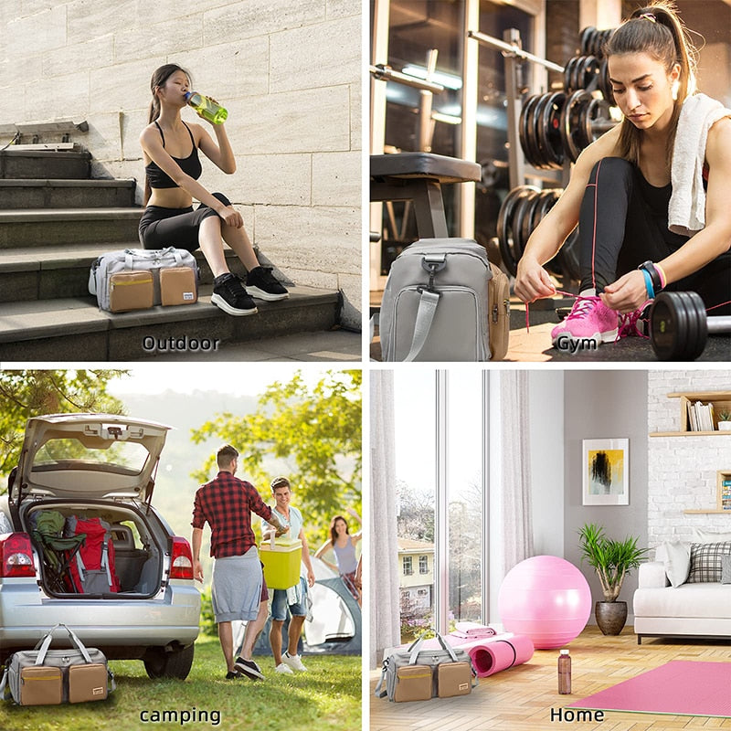 Sports Fitness Gym Bag Shoes Compartment Duffle Bags