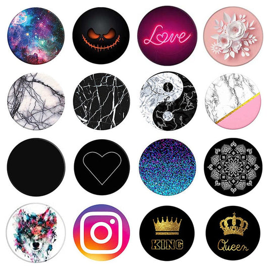 Round Metal Plate Disk Magnet Mobile Phone Holder Accessories
