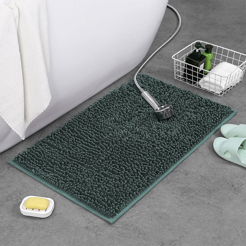 Soft Shaggy Chenille Solid Colour Non-Slip Bath Mat