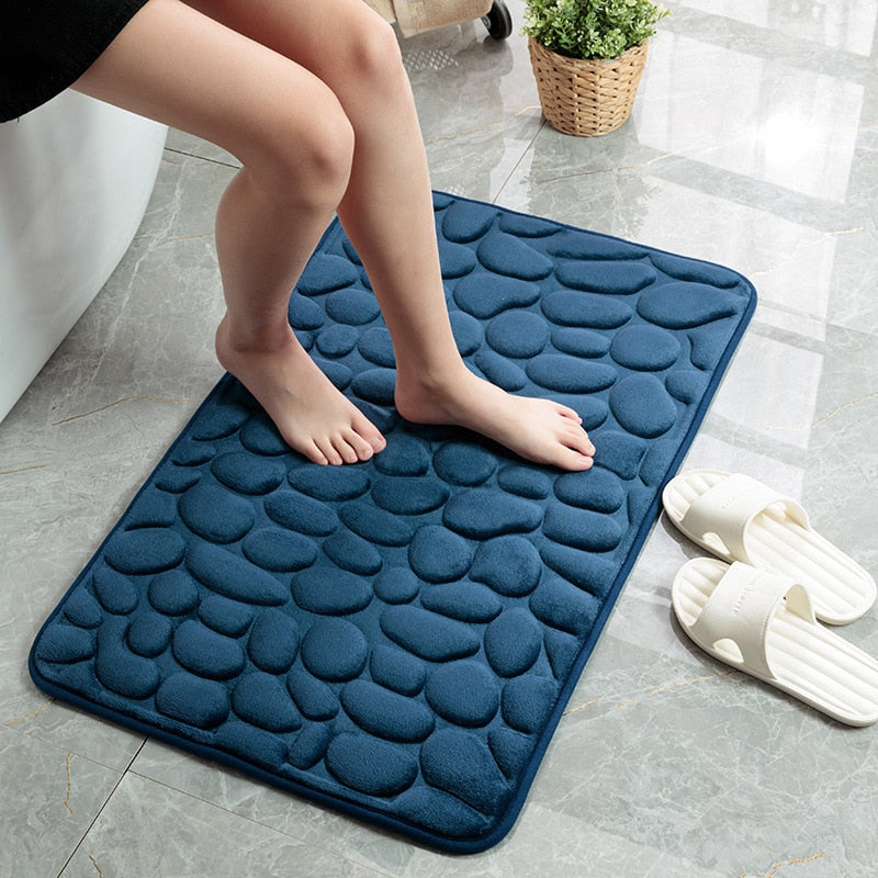 Comfortable Stone Design Rebound Memory Foam Bath Mat