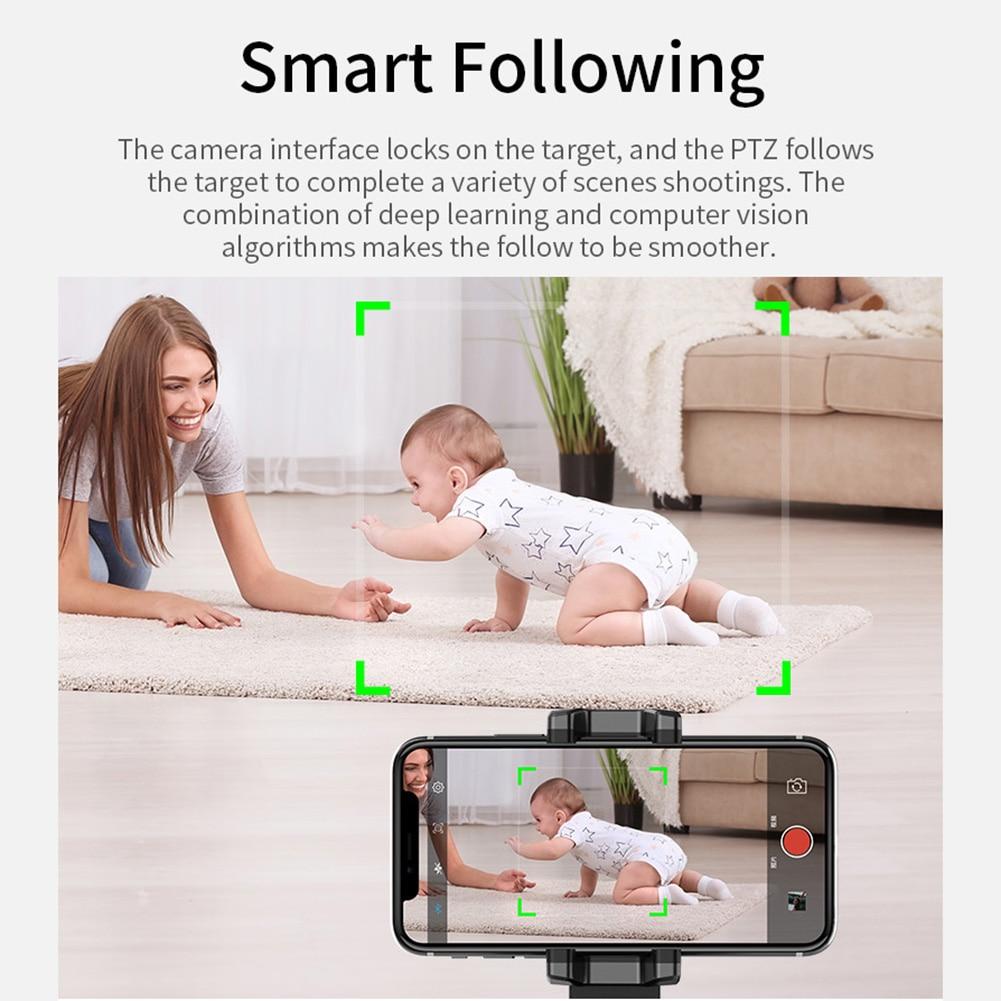 Bluetooth Auto Smart Shooting Selfie Stick Black Phone Holder