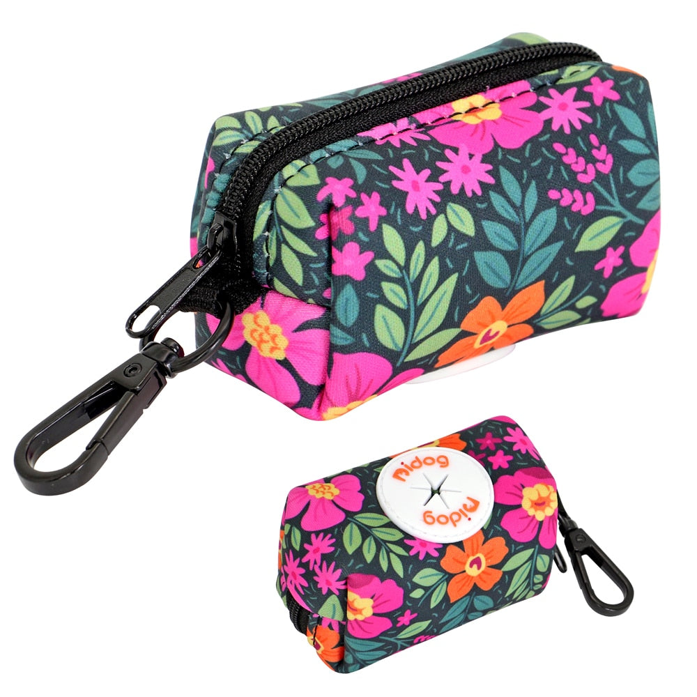 Colourful Printed Dog Poop Bag Holder Waste Bags Dispenser