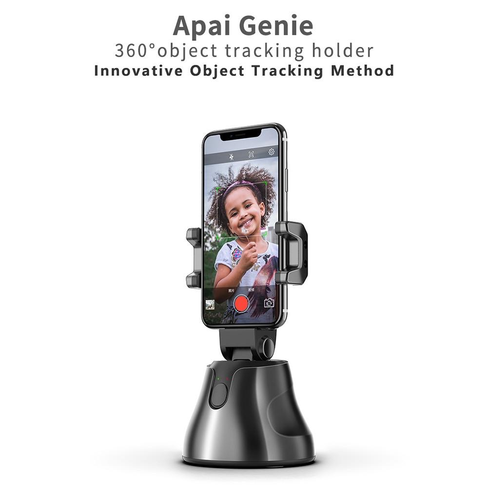 Bluetooth Auto Smart Shooting Selfie Stick Black Phone Holder