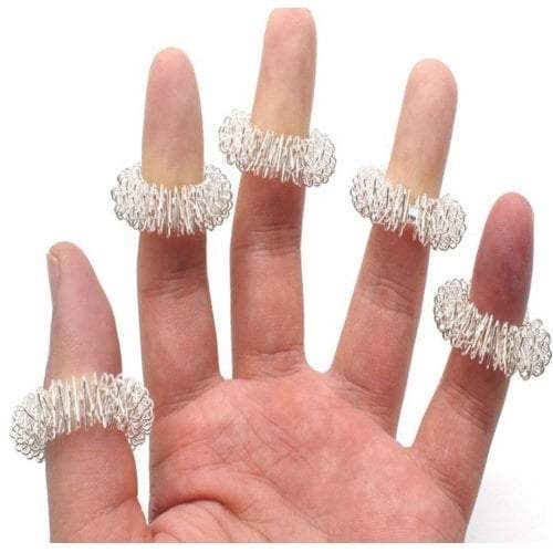 Salon Equipment 1X Finger Massage Ring For Acupuncture Care Body Hand Massager
