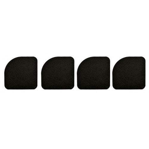 Bathroom 4Pcs Washing Machine Shockproof Pad Anti Slip Mute Cotton Eva Foam Table Mat Black