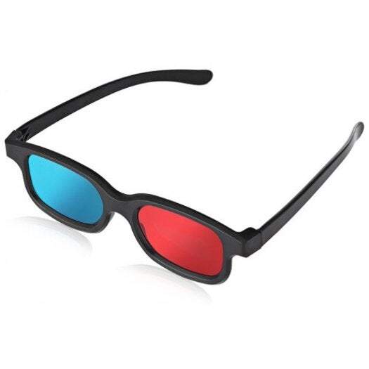 Anaglyph Dimensional 3D Vision Glasses For Tv Movie Game Red Blue