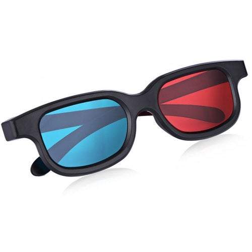 Anaglyph Dimensional 3D Vision Glasses For Tv Movie Game Red Blue